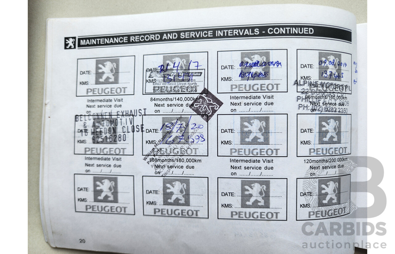 1/2005 Peugeot 607 4d Sedan Black 2.9L