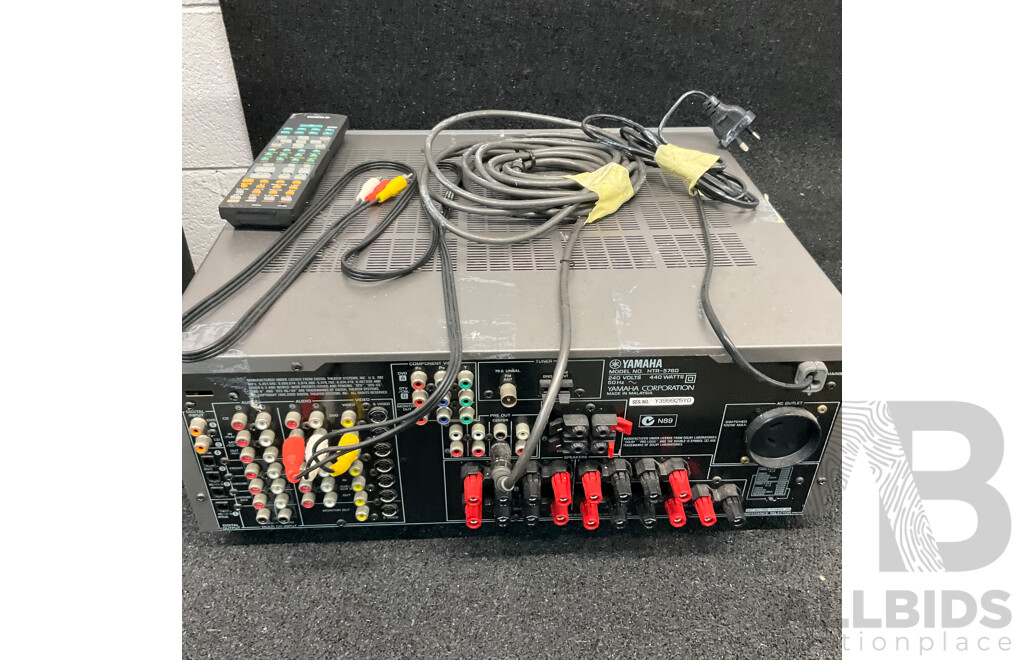 Yamaha HTR-5760 Natural Sound AV Receiver & Jamo a 3Cen Center Speaker with Surround Speakers & Jensen X-7 2 Way 180 Watt Speaker