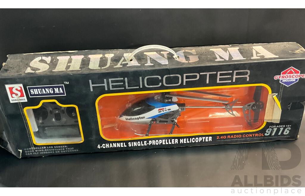 Kyosho Mini ZFerrari F430 GT Remote Control Car & Esky LaMa4 & Shuang Ma Electric Helicopter & Mini 3 Pro Storage Box