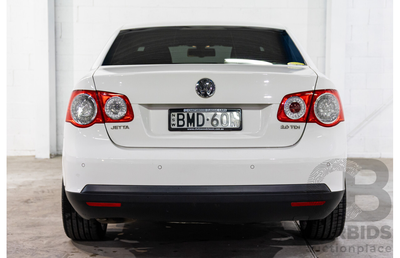 11/2009 Volkswagen Jetta 2.0 TDI 1KM MY08.5 4d Sedan Candy White Turbo Diesel 2.0L
