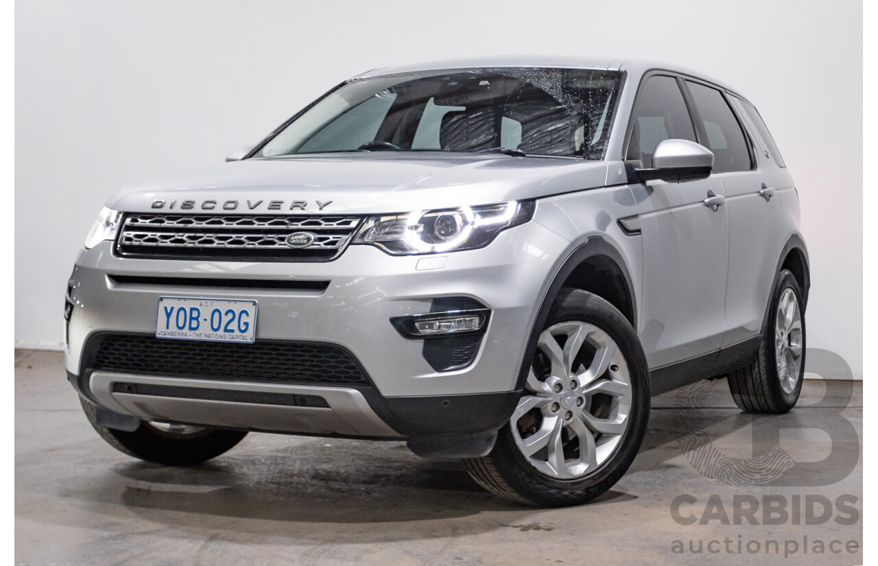 12/2015 Land Rover Discovery Sport SD4 HSE (AWD) LC 4D Wagon Indus Silver Turbo Diesel 2.2L - 7 Seater