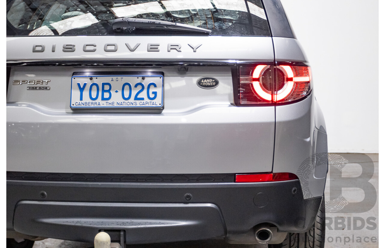12/2015 Land Rover Discovery Sport SD4 HSE (AWD) LC 4D Wagon Indus Silver Turbo Diesel 2.2L - 7 Seater