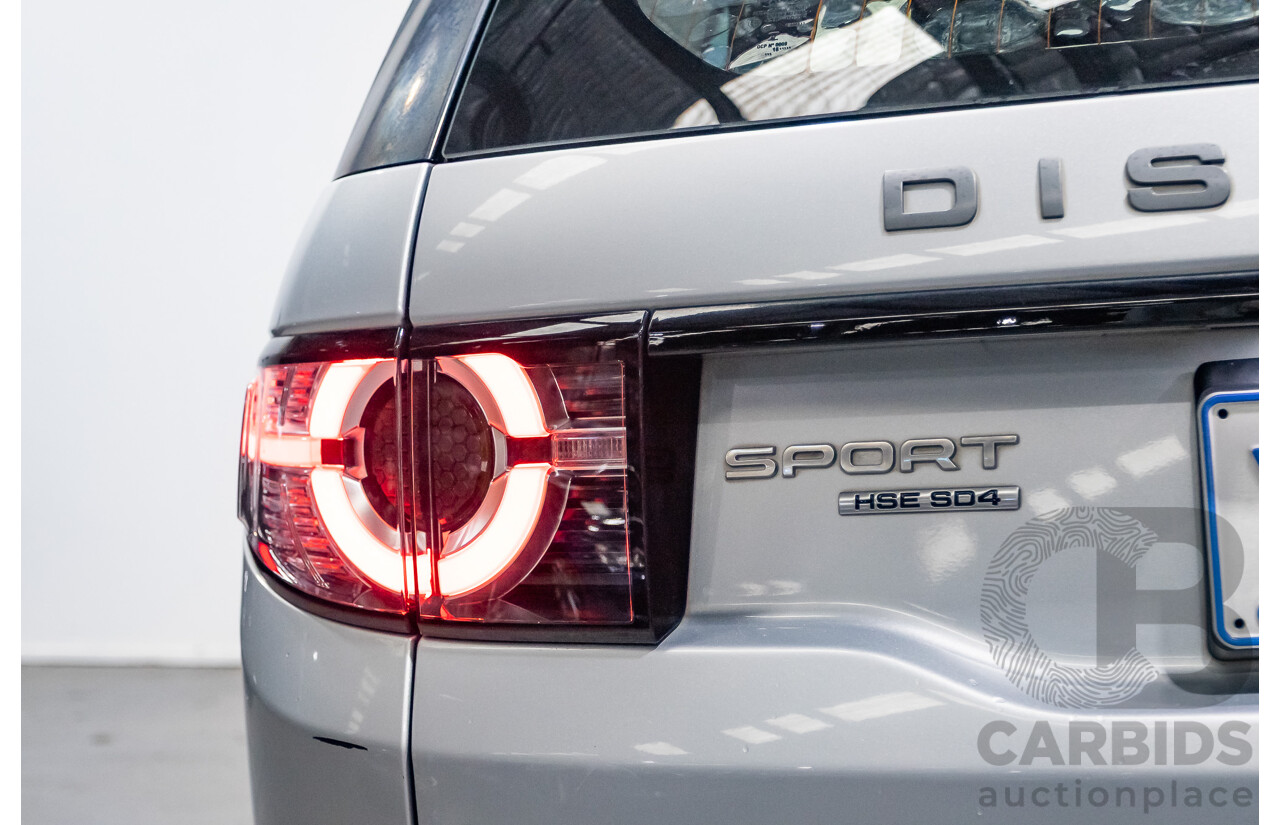 12/2015 Land Rover Discovery Sport SD4 HSE (AWD) LC 4D Wagon Indus Silver Turbo Diesel 2.2L - 7 Seater