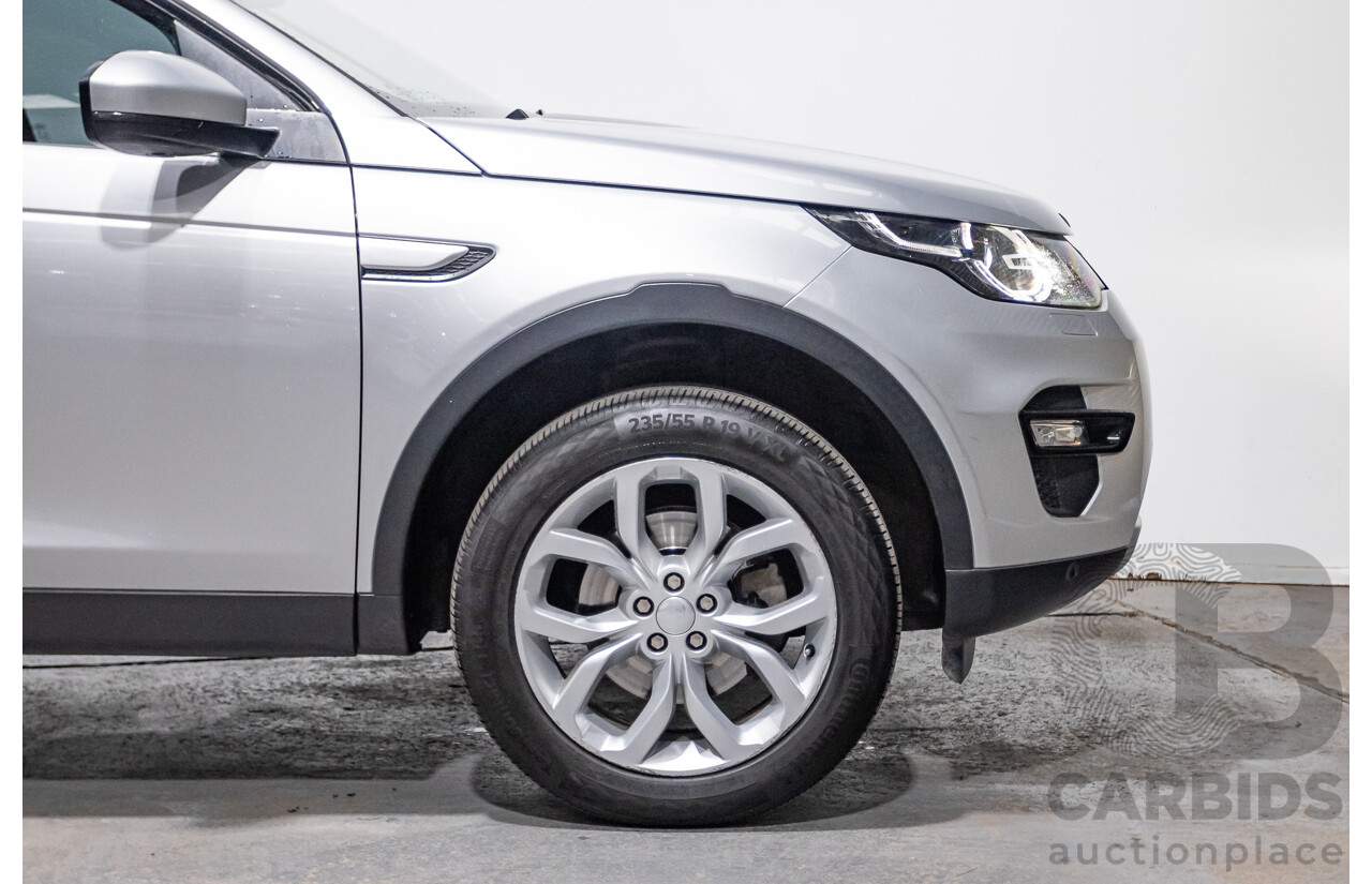 12/2015 Land Rover Discovery Sport SD4 HSE (AWD) LC 4D Wagon Indus Silver Turbo Diesel 2.2L - 7 Seater