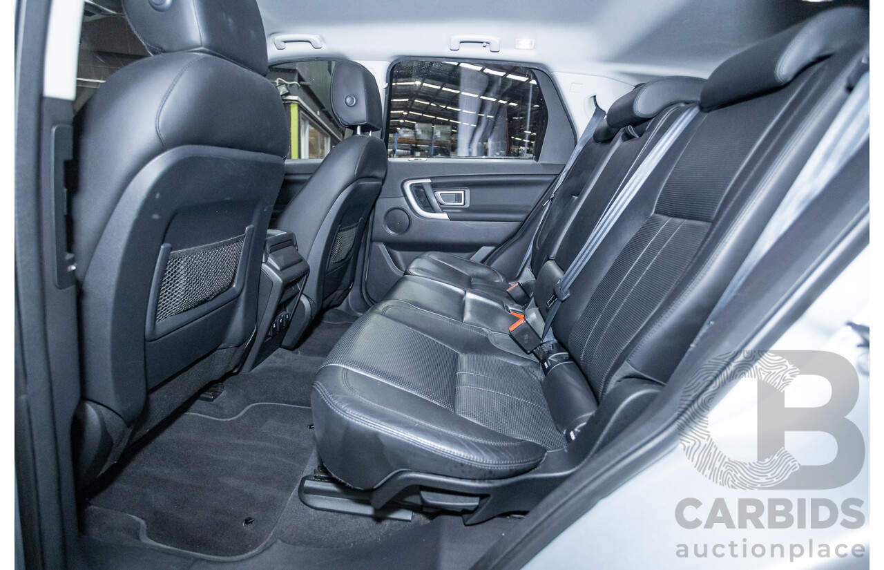12/2015 Land Rover Discovery Sport SD4 HSE (AWD) LC 4D Wagon Indus Silver Turbo Diesel 2.2L - 7 Seater