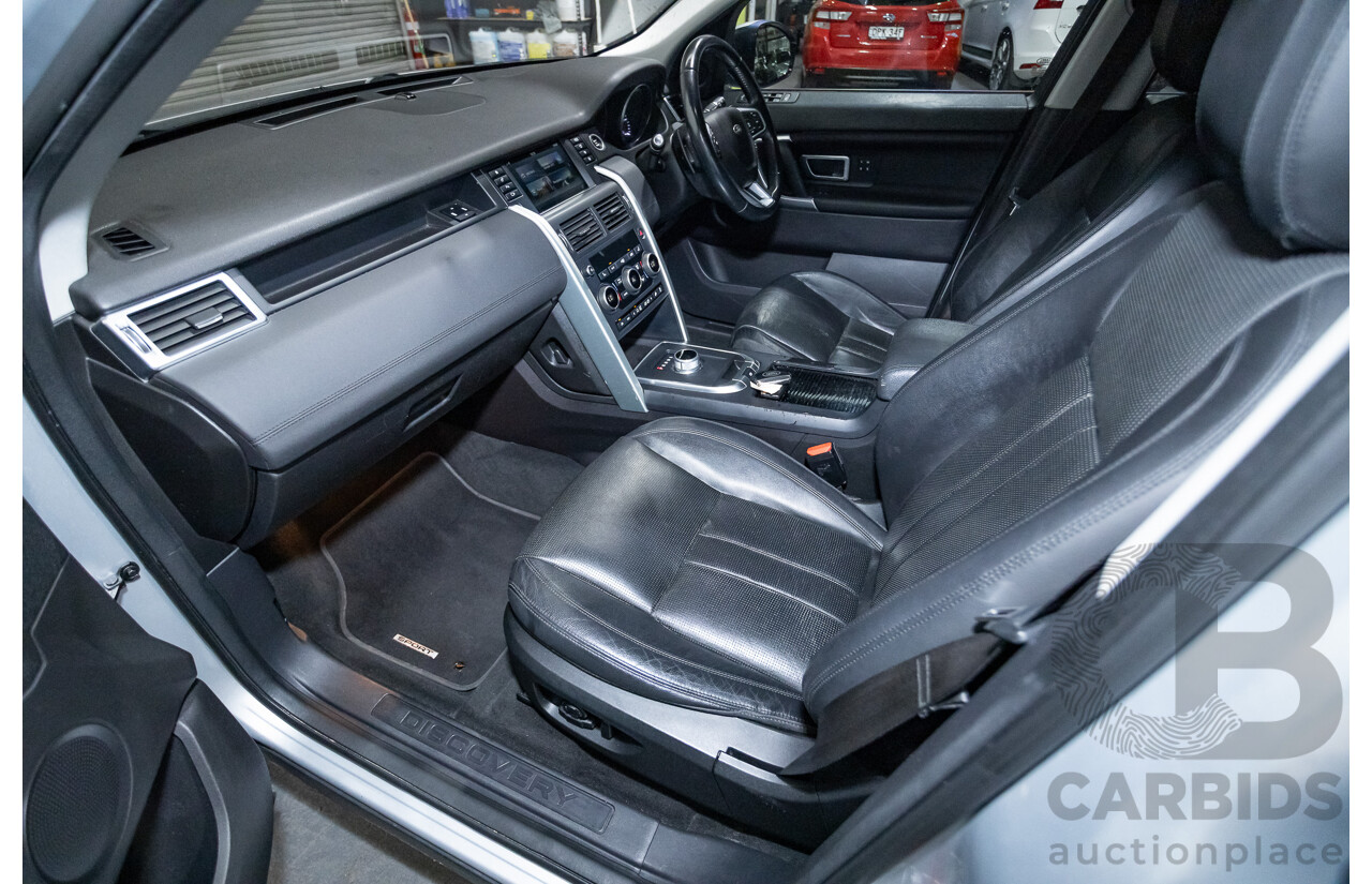 12/2015 Land Rover Discovery Sport SD4 HSE (AWD) LC 4D Wagon Indus Silver Turbo Diesel 2.2L - 7 Seater