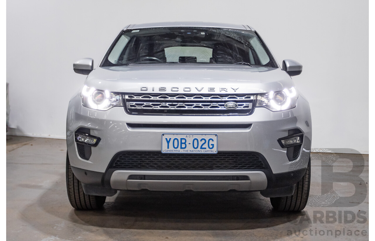 12/2015 Land Rover Discovery Sport SD4 HSE (AWD) LC 4D Wagon Indus Silver Turbo Diesel 2.2L - 7 Seater