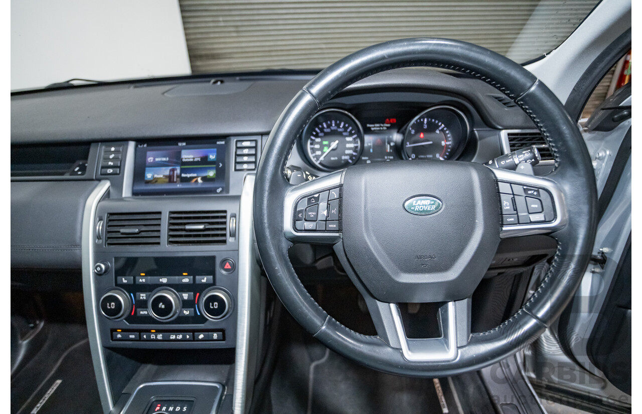 12/2015 Land Rover Discovery Sport SD4 HSE (AWD) LC 4D Wagon Indus Silver Turbo Diesel 2.2L - 7 Seater