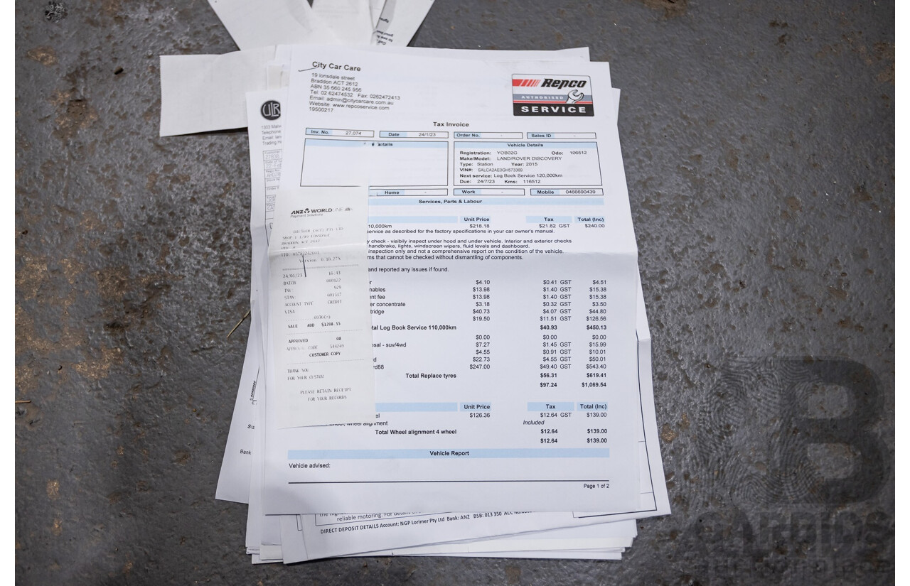 12/2015 Land Rover Discovery Sport SD4 HSE (AWD) LC 4D Wagon Indus Silver Turbo Diesel 2.2L - 7 Seater