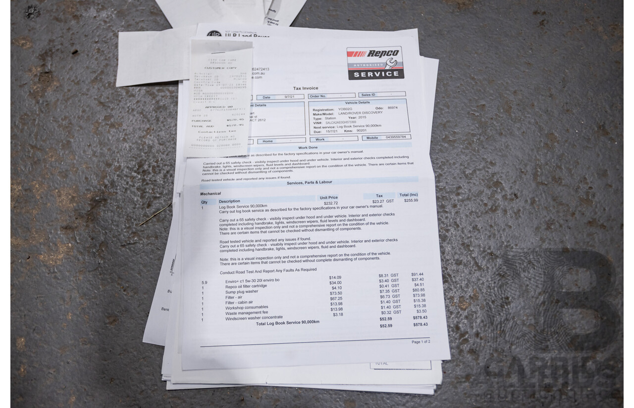 12/2015 Land Rover Discovery Sport SD4 HSE (AWD) LC 4D Wagon Indus Silver Turbo Diesel 2.2L - 7 Seater