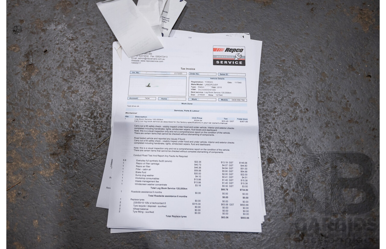 12/2015 Land Rover Discovery Sport SD4 HSE (AWD) LC 4D Wagon Indus Silver Turbo Diesel 2.2L - 7 Seater