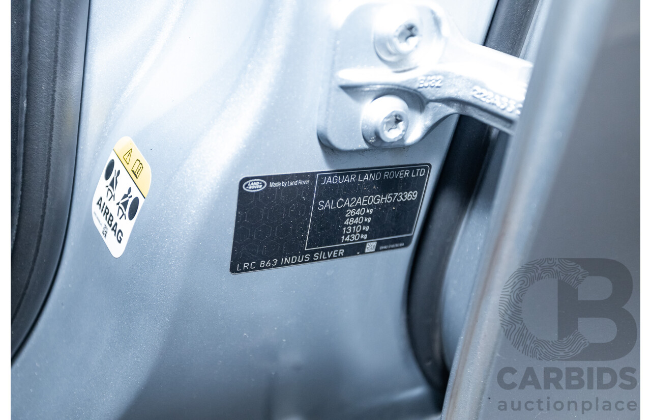 12/2015 Land Rover Discovery Sport SD4 HSE (AWD) LC 4D Wagon Indus Silver Turbo Diesel 2.2L - 7 Seater