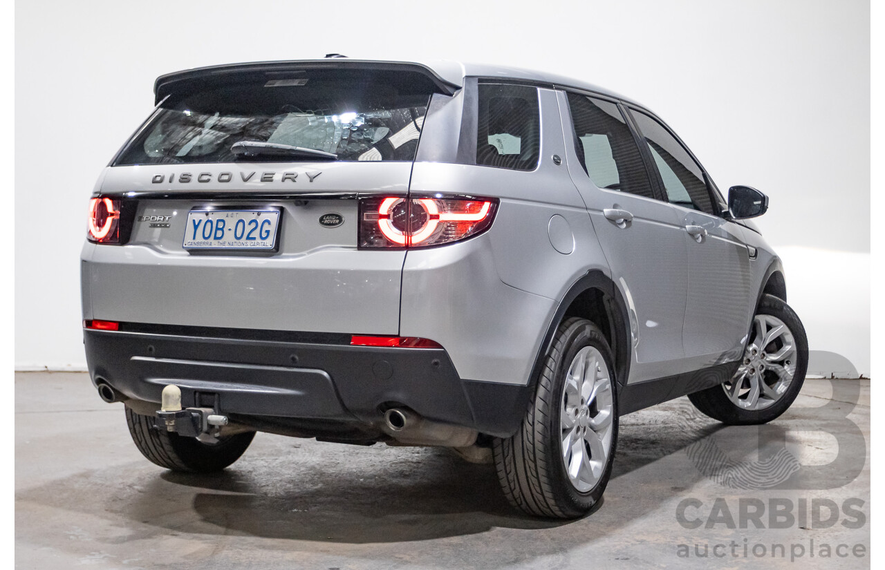 12/2015 Land Rover Discovery Sport SD4 HSE (AWD) LC 4D Wagon Indus Silver Turbo Diesel 2.2L - 7 Seater