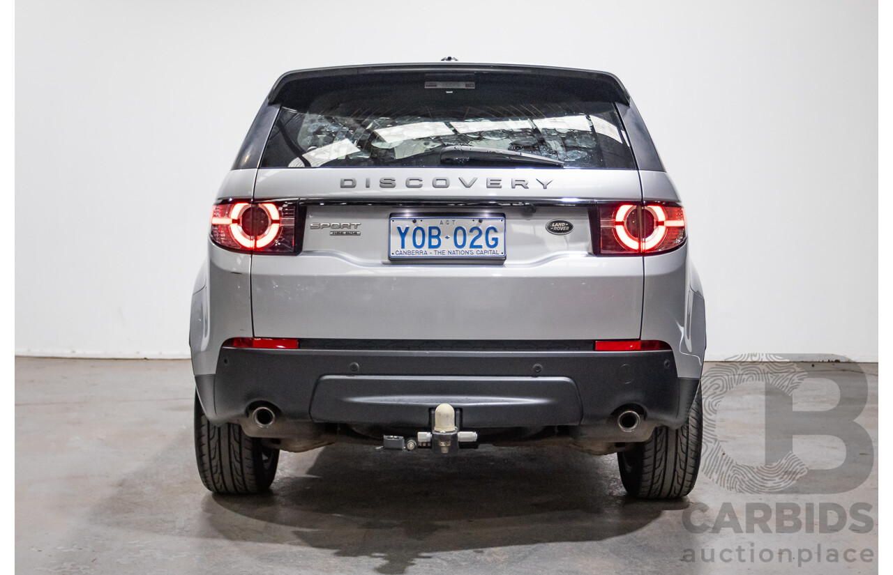 12/2015 Land Rover Discovery Sport SD4 HSE (AWD) LC 4D Wagon Indus Silver Turbo Diesel 2.2L - 7 Seater