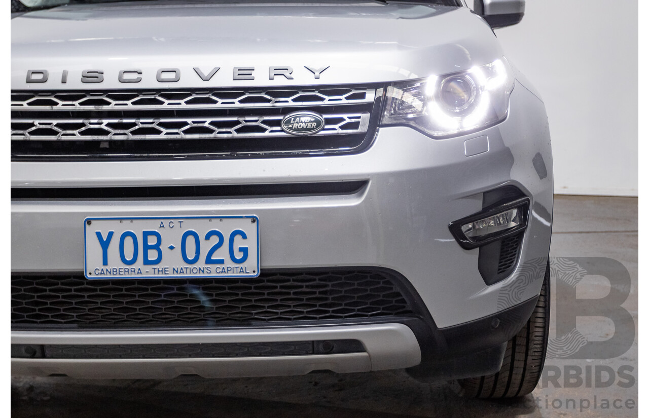 12/2015 Land Rover Discovery Sport SD4 HSE (AWD) LC 4D Wagon Indus Silver Turbo Diesel 2.2L - 7 Seater
