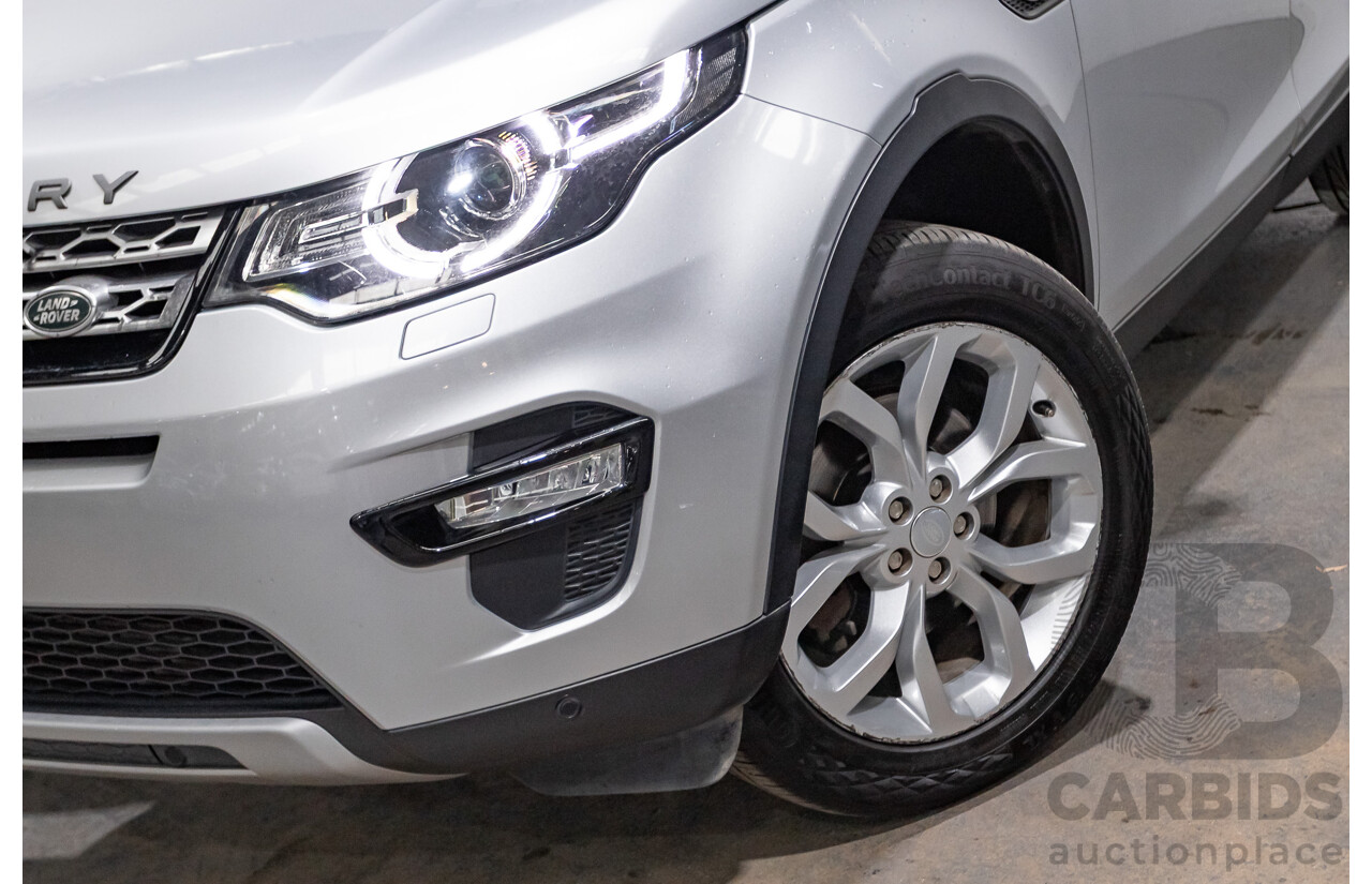 12/2015 Land Rover Discovery Sport SD4 HSE (AWD) LC 4D Wagon Indus Silver Turbo Diesel 2.2L - 7 Seater