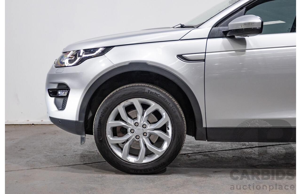 12/2015 Land Rover Discovery Sport SD4 HSE (AWD) LC 4D Wagon Indus Silver Turbo Diesel 2.2L - 7 Seater