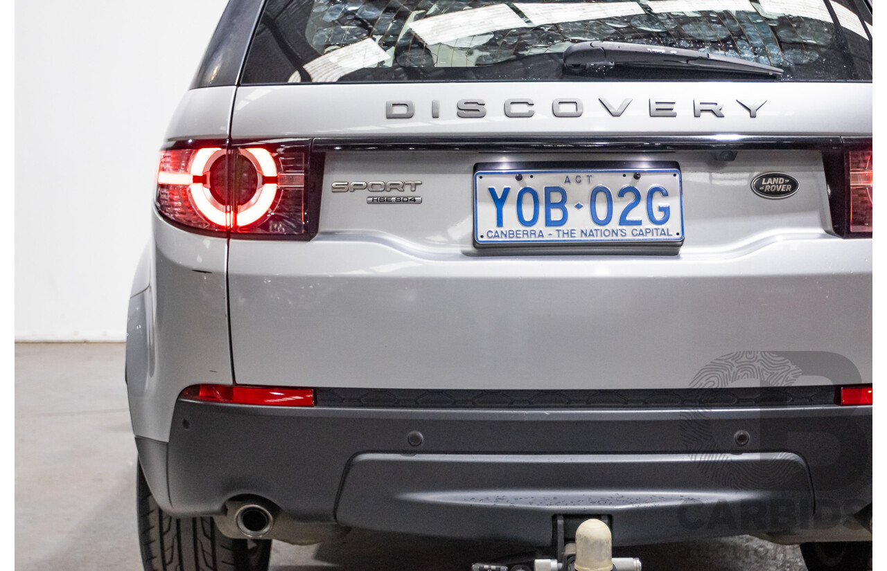 12/2015 Land Rover Discovery Sport SD4 HSE (AWD) LC 4D Wagon Indus Silver Turbo Diesel 2.2L - 7 Seater