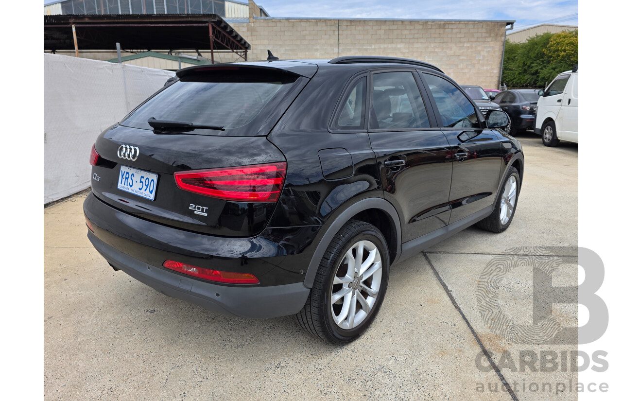 10/2012 Audi Q3 2.0 TFSI Quattro (125kw) 8U 4d Wagon Black 2.0L