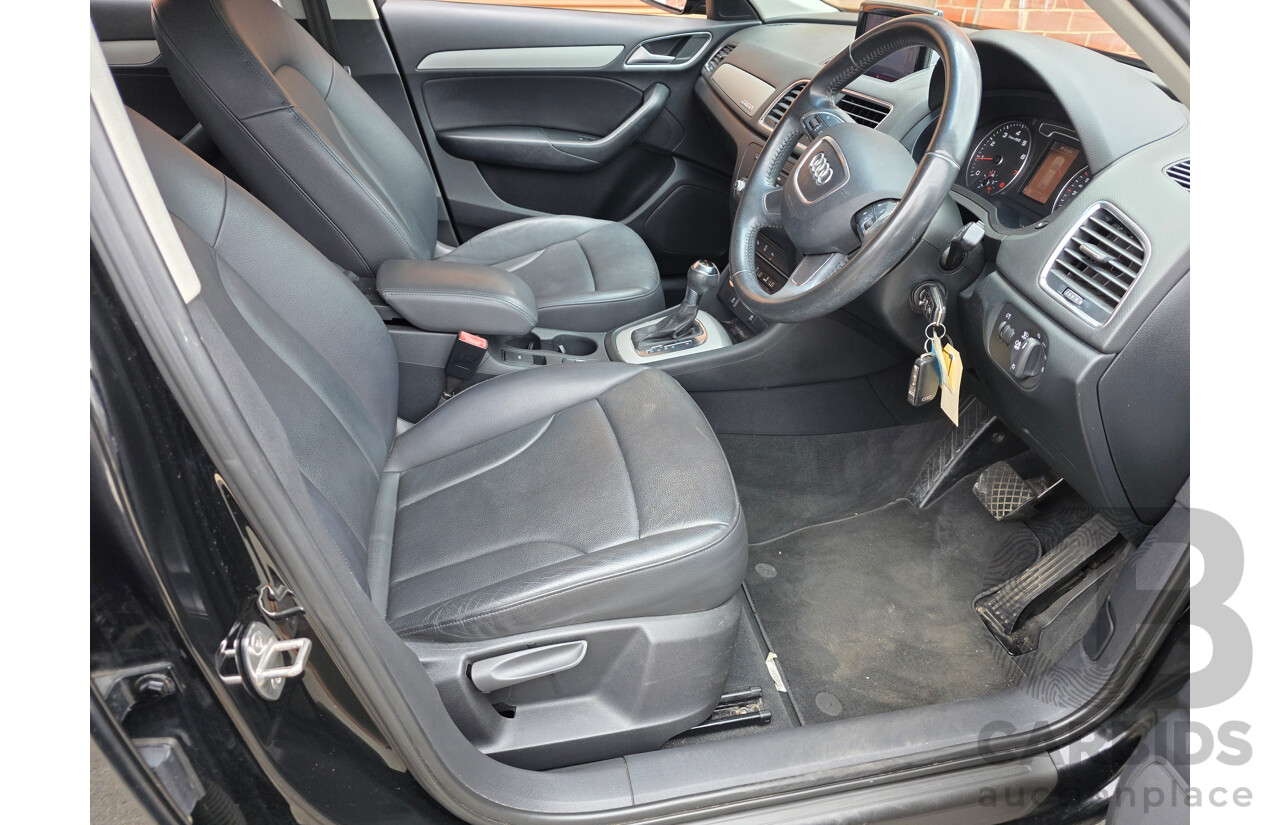 10/2012 Audi Q3 2.0 TFSI Quattro (125kw) 8U 4d Wagon Black 2.0L