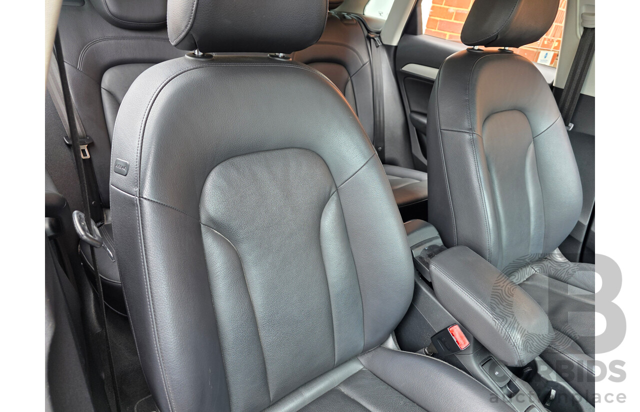 10/2012 Audi Q3 2.0 TFSI Quattro (125kw) 8U 4d Wagon Black 2.0L