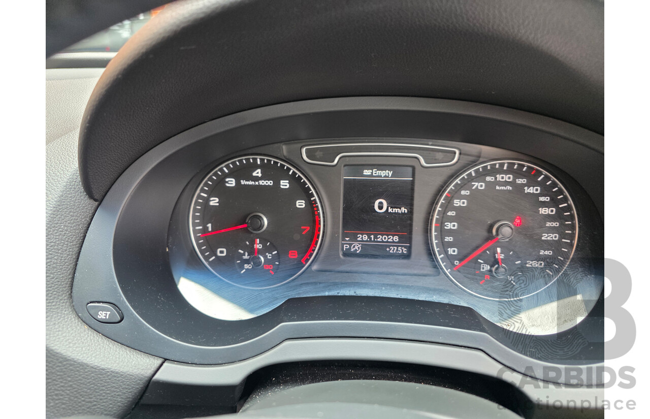 10/2012 Audi Q3 2.0 TFSI Quattro (125kw) 8U 4d Wagon Black 2.0L