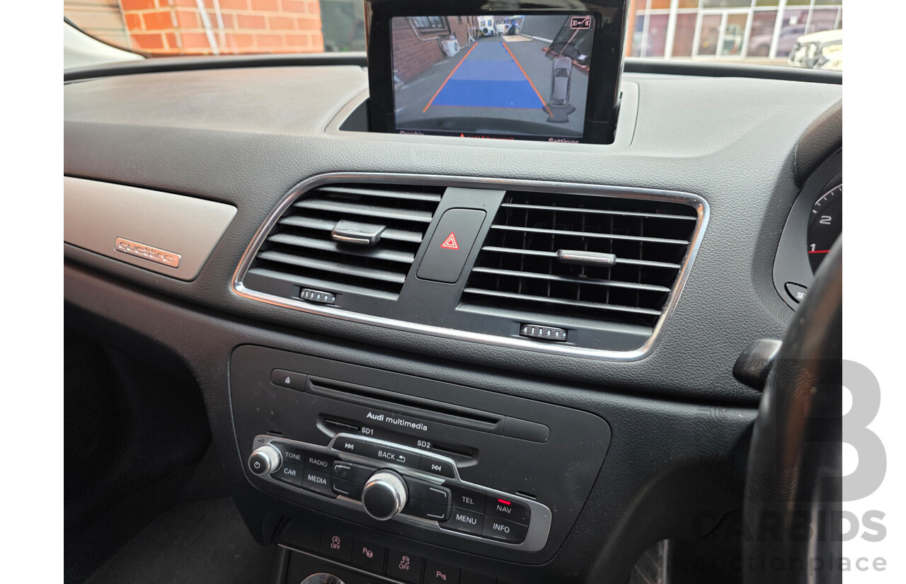 10/2012 Audi Q3 2.0 TFSI Quattro (125kw) 8U 4d Wagon Black 2.0L