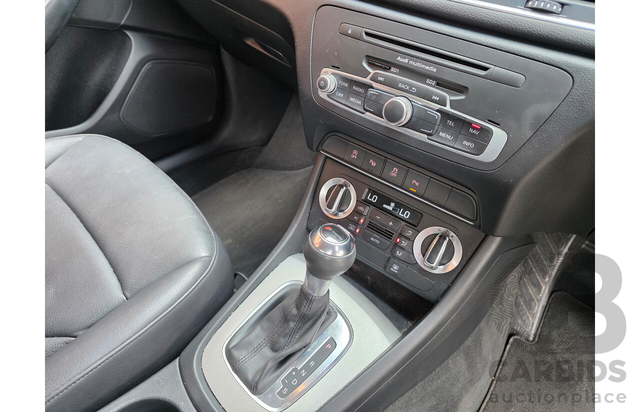10/2012 Audi Q3 2.0 TFSI Quattro (125kw) 8U 4d Wagon Black 2.0L