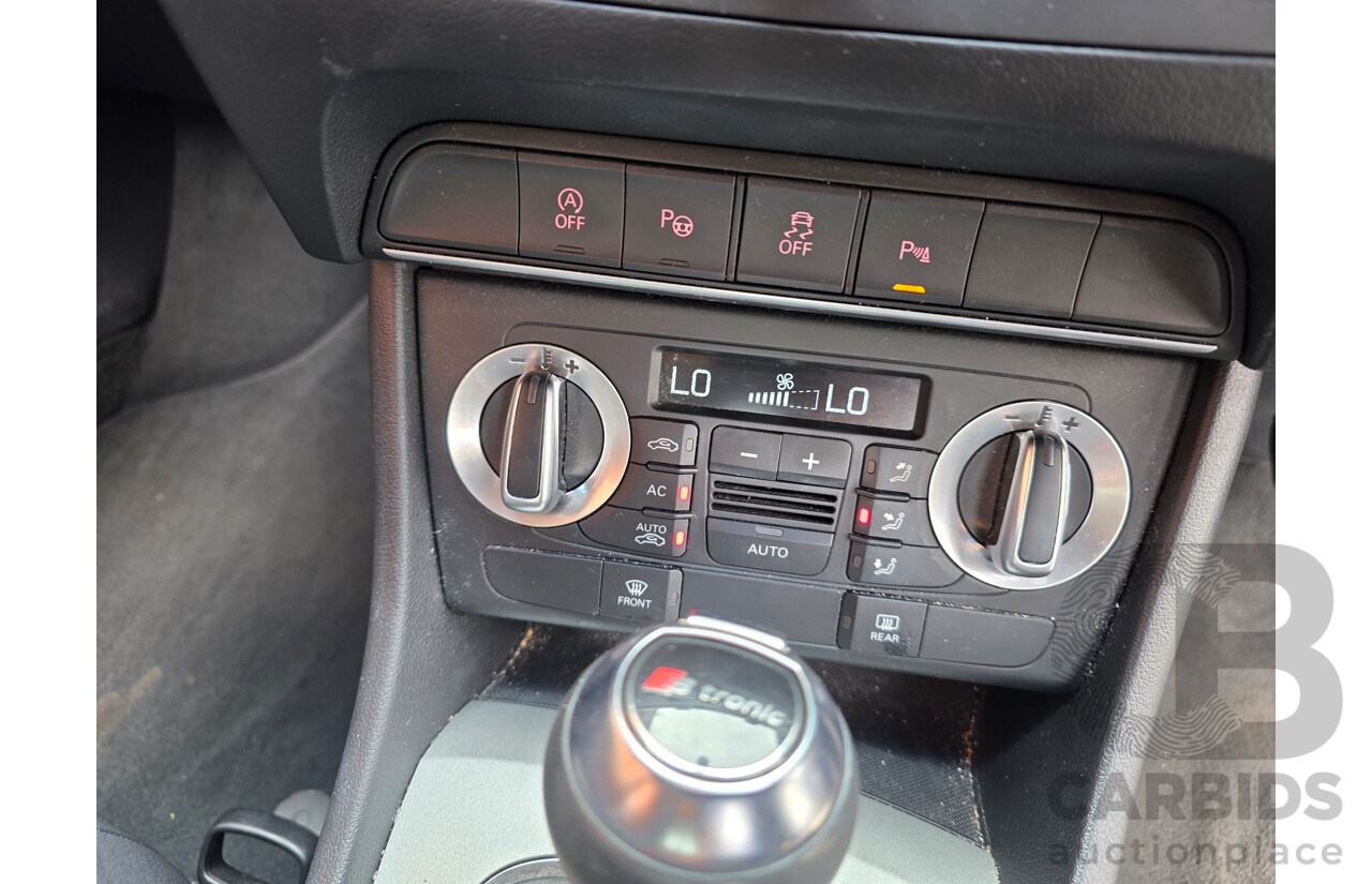 10/2012 Audi Q3 2.0 TFSI Quattro (125kw) 8U 4d Wagon Black 2.0L