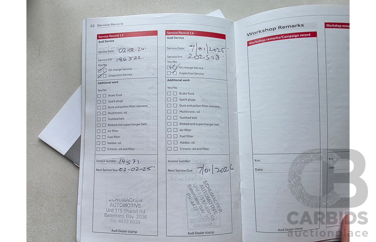 10/2012 Audi Q3 2.0 TFSI Quattro (125kw) 8U 4d Wagon Black 2.0L