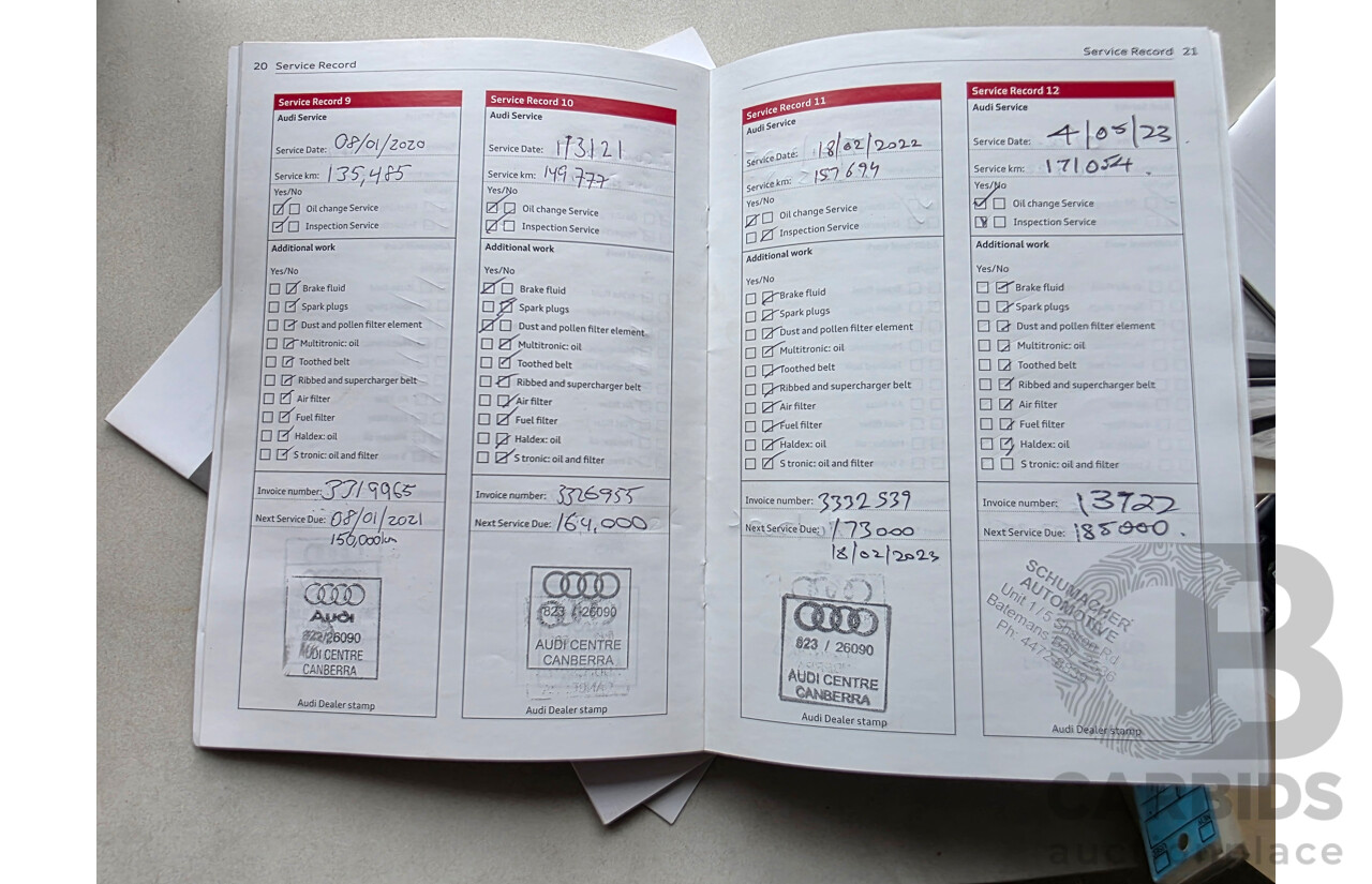 10/2012 Audi Q3 2.0 TFSI Quattro (125kw) 8U 4d Wagon Black 2.0L