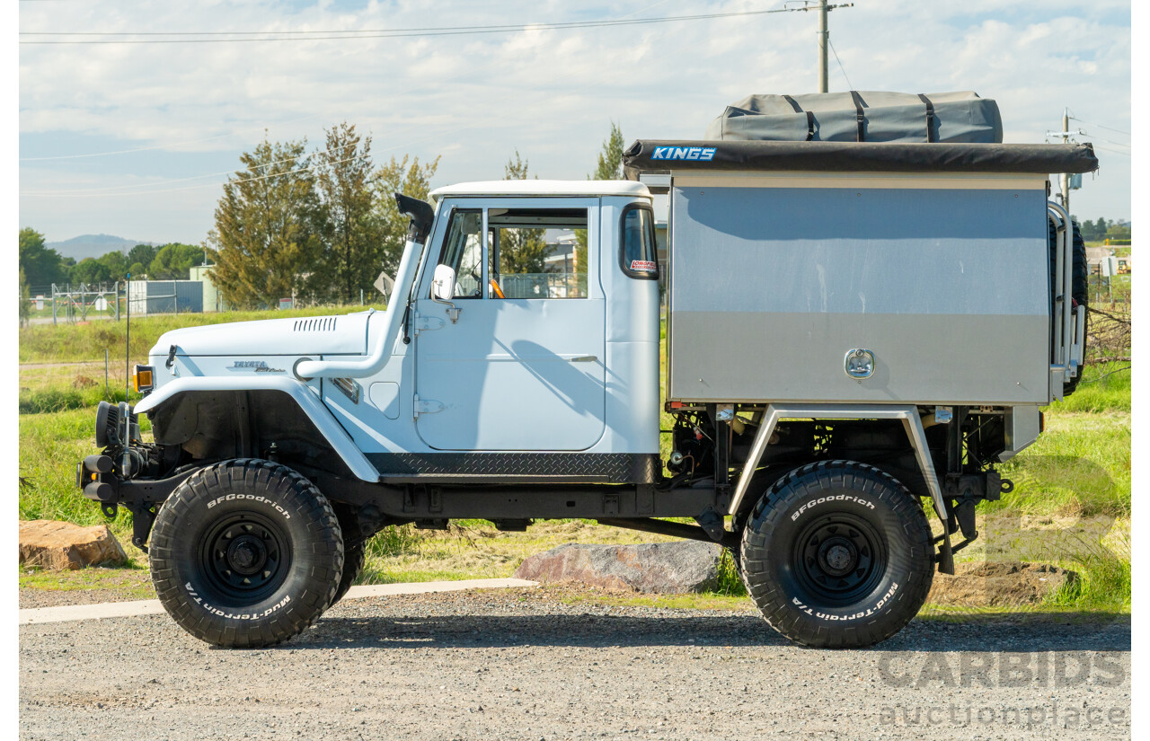 1/1981 Toyota Landcruiser 60 Series w 40 Series Cab (4x4) 2d Utility Light Blue 302 EFI V8 5.0L - Heavily Modified & Engineered