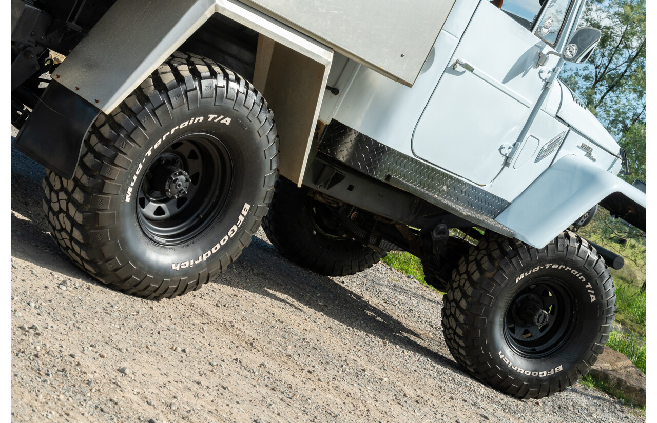 1/1981 Toyota Landcruiser 60 Series w 40 Series Cab (4x4) 2d Utility Light Blue 302 EFI V8 5.0L - Heavily Modified & Engineered