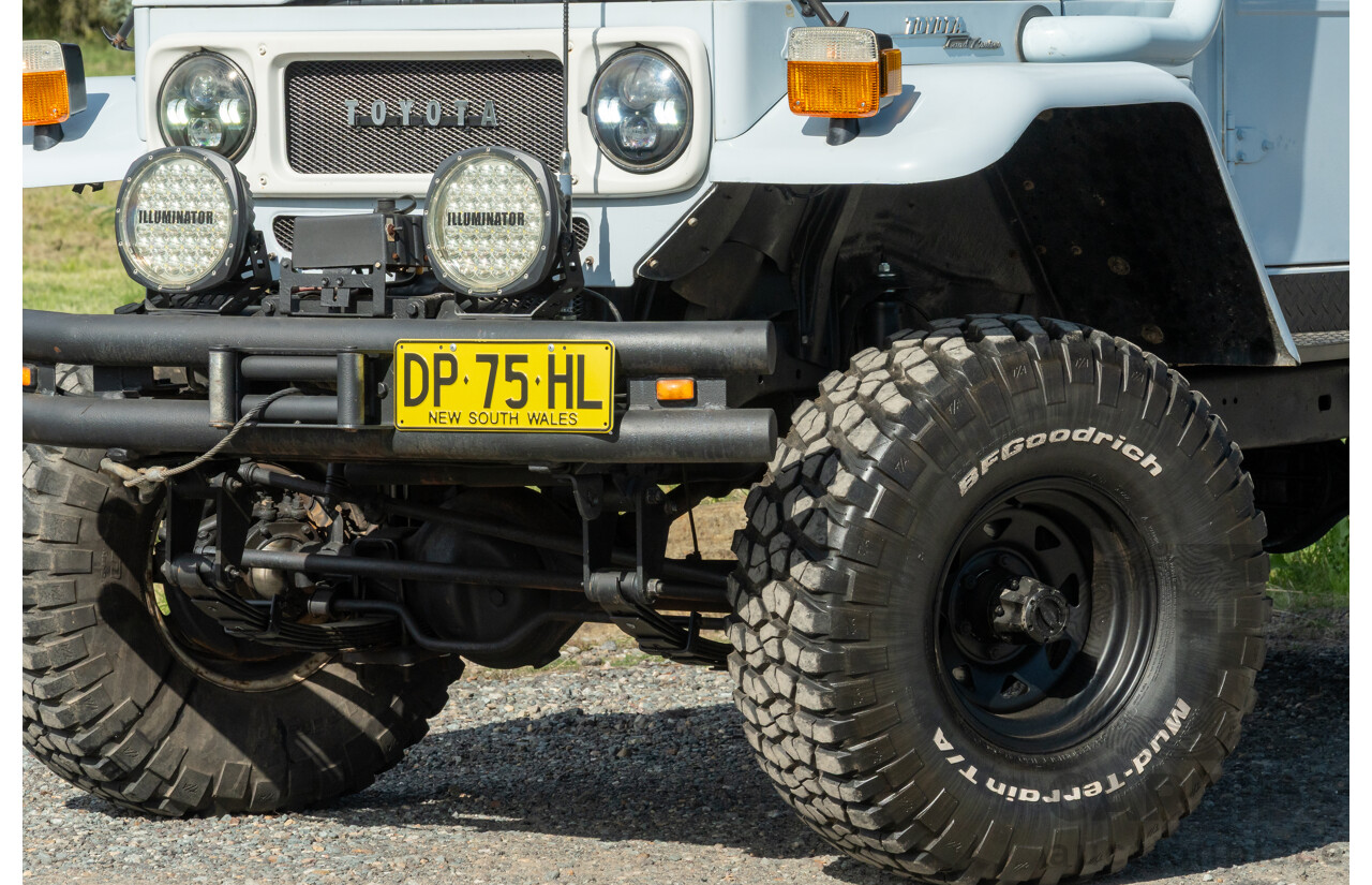1/1981 Toyota Landcruiser 60 Series w 40 Series Cab (4x4) 2d Utility Light Blue 302 EFI V8 5.0L - Heavily Modified & Engineered