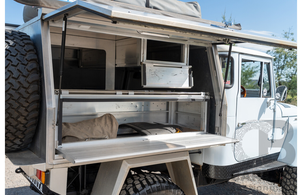 1/1981 Toyota Landcruiser 60 Series w 40 Series Cab (4x4) 2d Utility Light Blue 302 EFI V8 5.0L - Heavily Modified & Engineered