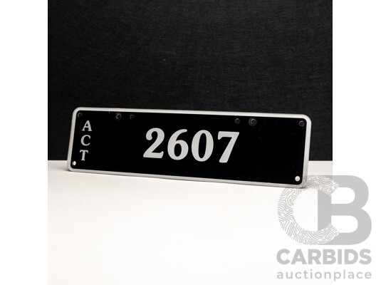 ACT 4-Digit Number Plate - 2607