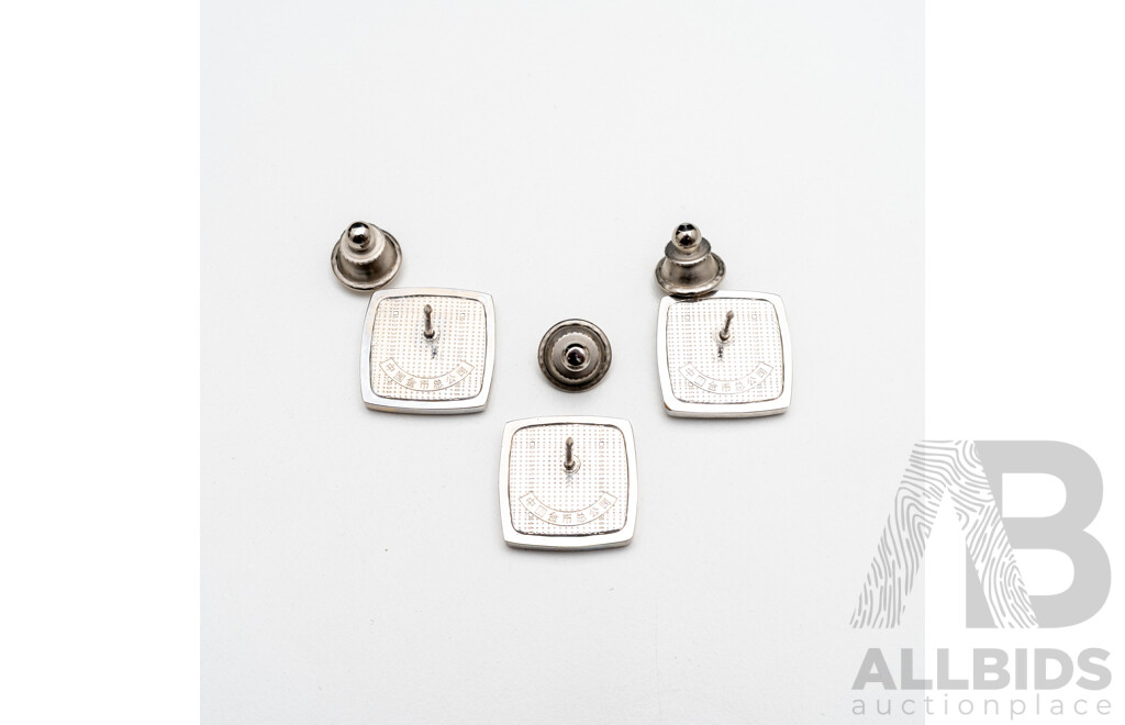 Set of 3 Silver Ag999 Commemorative Badges Issued by the 2010 Shanghai World Fair