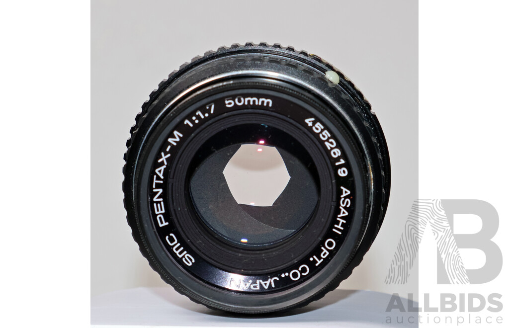 Pentax ME Super 35mm SLR Camera Kit with SMC Pentax-M Lenses, Flashes & Carry Bag