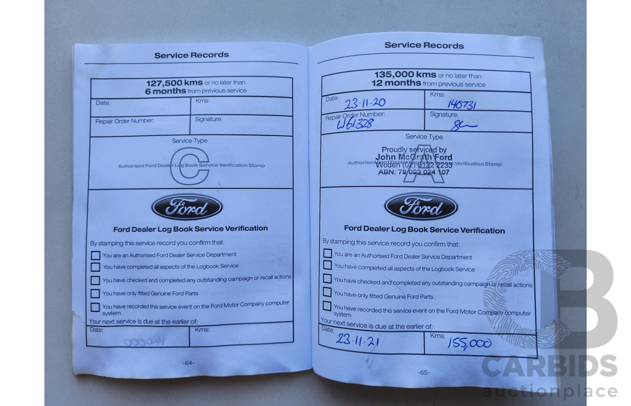 06/2016 Ford Ranger XLS 3.2 (4x4) PX MKII Dual Cab Utility White Turbo Diesel 3.2L