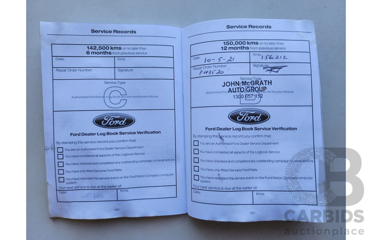 06/2016 Ford Ranger XLS 3.2 (4x4) PX MKII Dual Cab Utility White Turbo Diesel 3.2L