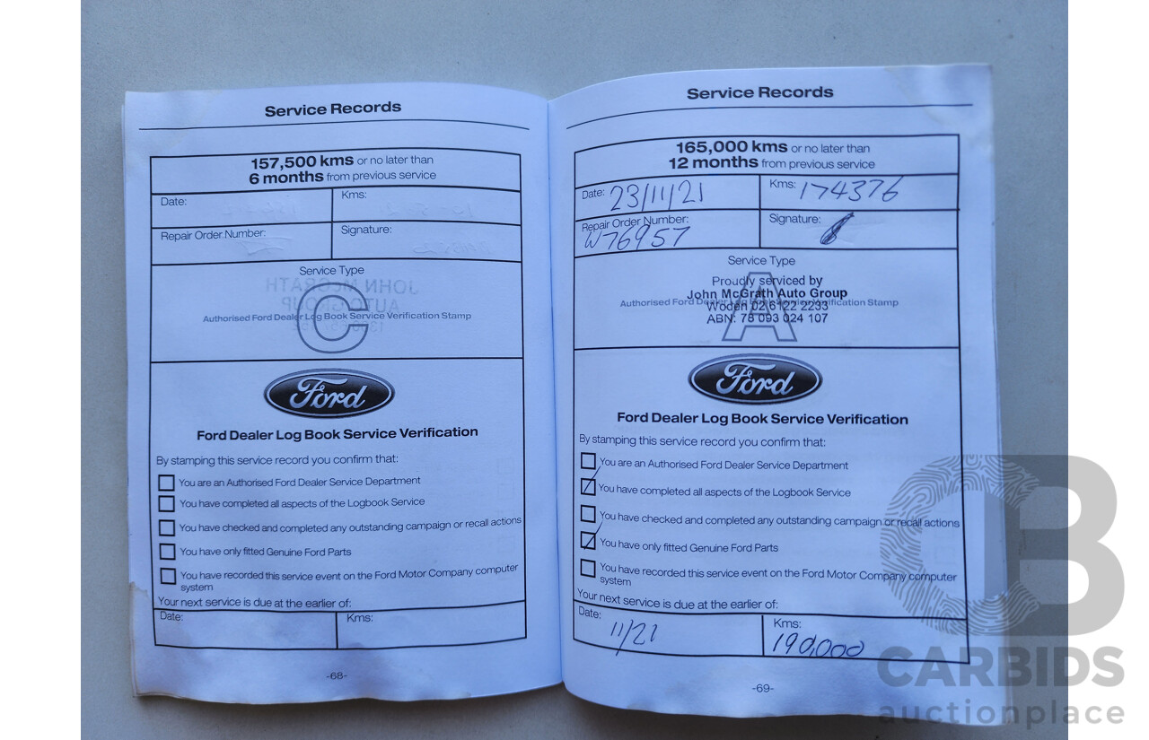 06/2016 Ford Ranger XLS 3.2 (4x4) PX MKII Dual Cab Utility White Turbo Diesel 3.2L