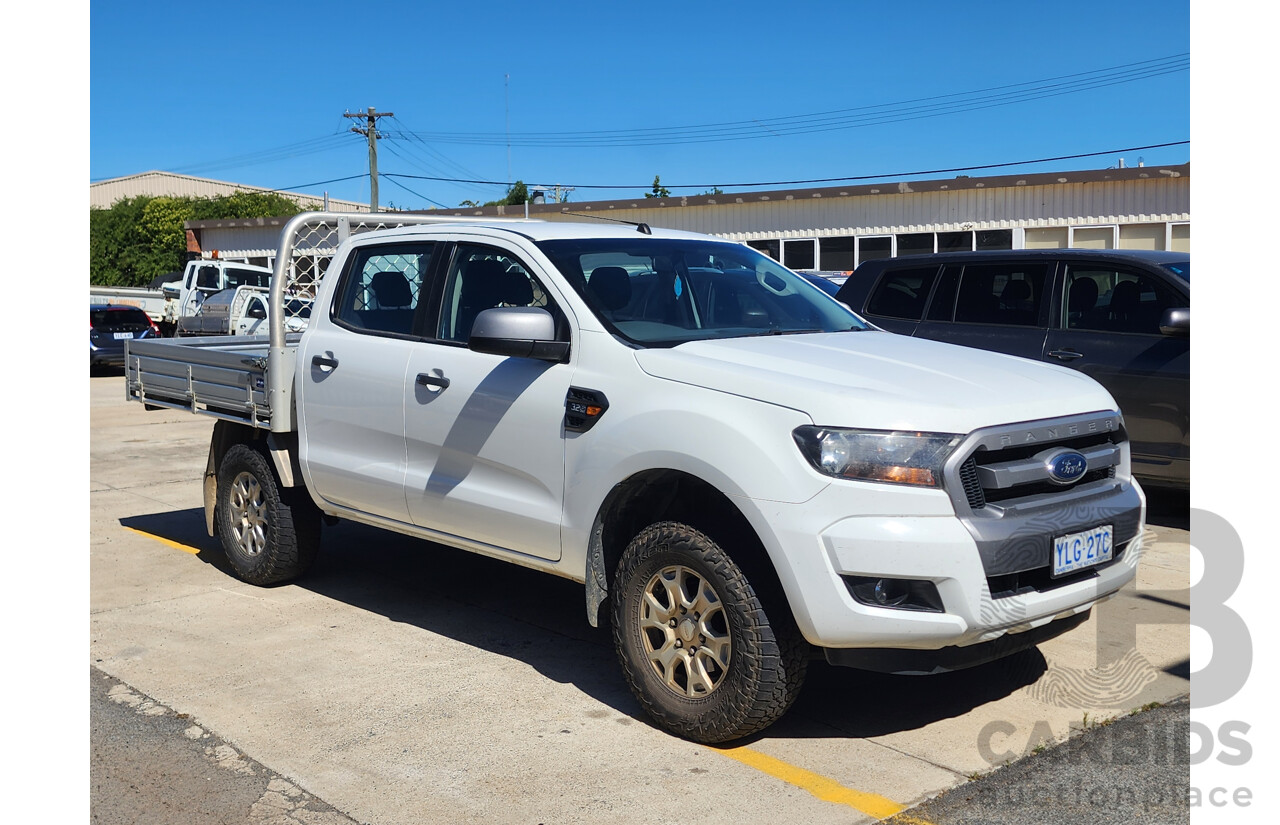 06/2016 Ford Ranger XLS 3.2 (4x4) PX MKII Dual Cab Utility White Turbo Diesel 3.2L