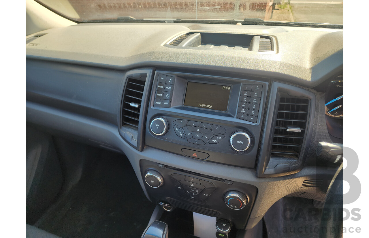 06/2016 Ford Ranger XLS 3.2 (4x4) PX MKII Dual Cab Utility White Turbo Diesel 3.2L