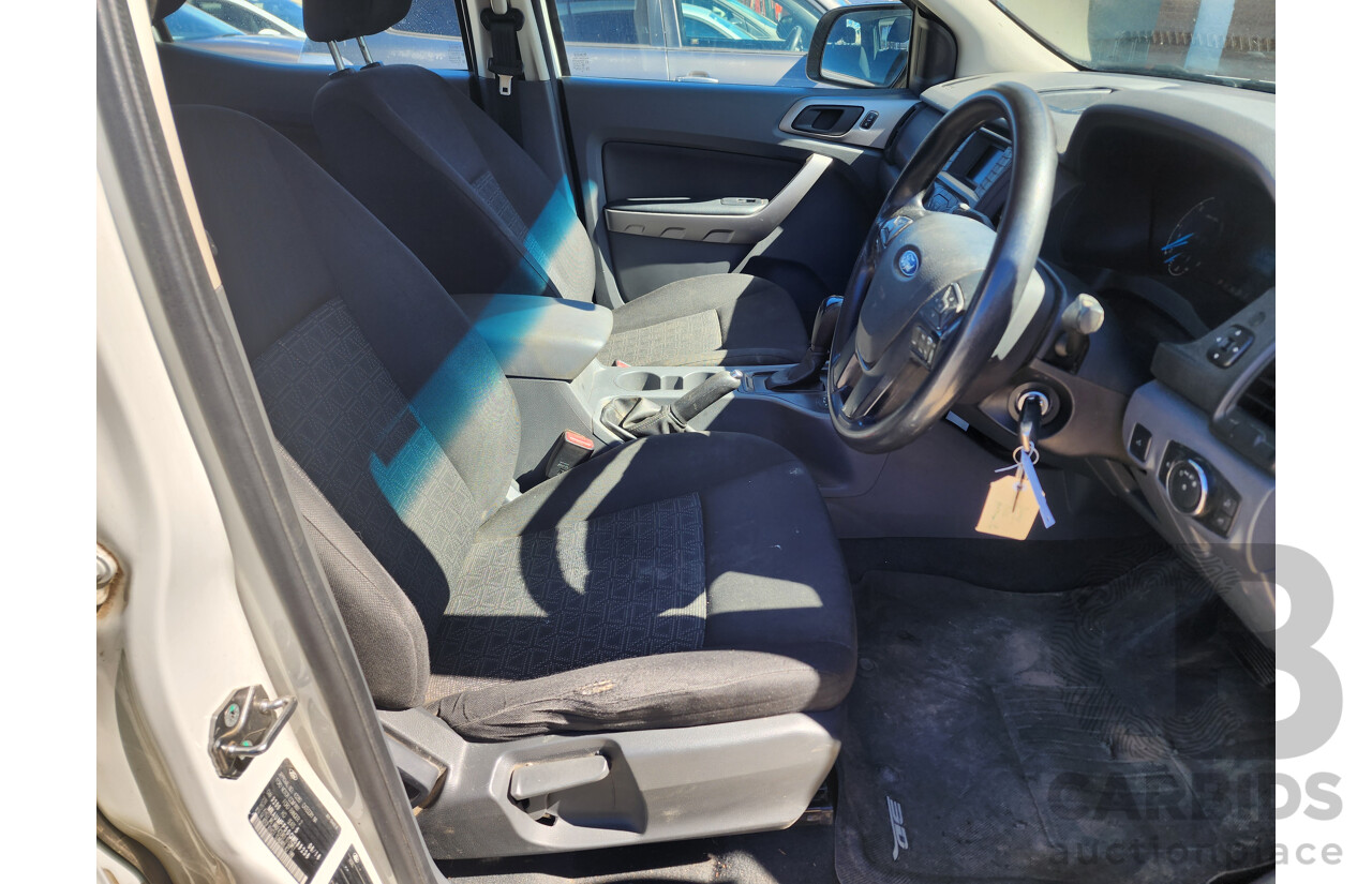 06/2016 Ford Ranger XLS 3.2 (4x4) PX MKII Dual Cab Utility White Turbo Diesel 3.2L