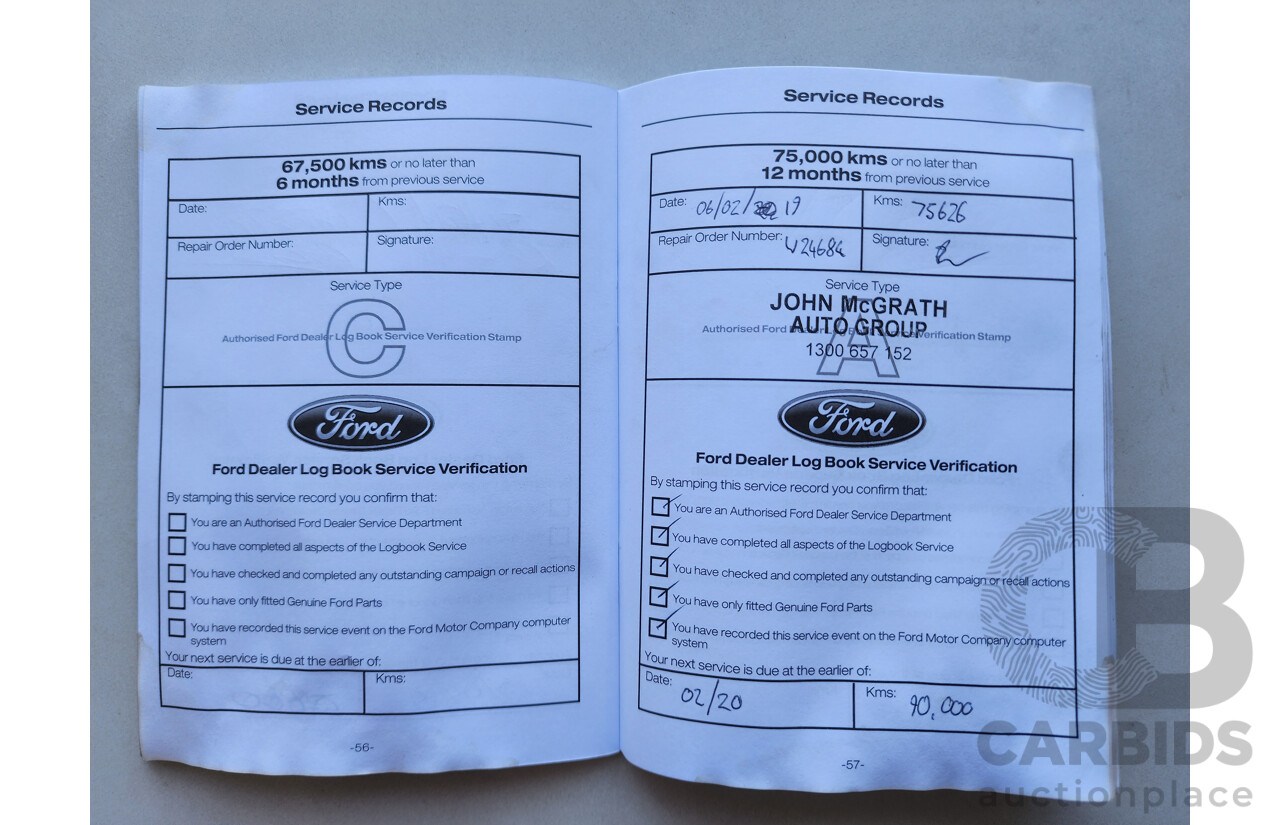 06/2016 Ford Ranger XLS 3.2 (4x4) PX MKII Dual Cab Utility White Turbo Diesel 3.2L