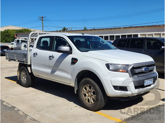 06/2016 Ford Ranger XLS 3.2 (4x4) PX MKII Dual Cab Utility White Turbo Diesel 3.2L