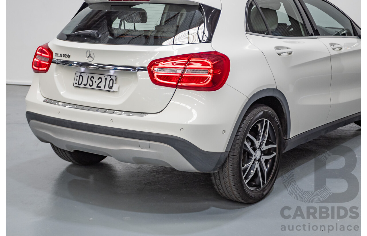 8/2016 Mercedes-Benz GLA 180 X156 MY16 4D Wagon Calcite White Turbo 1.6L