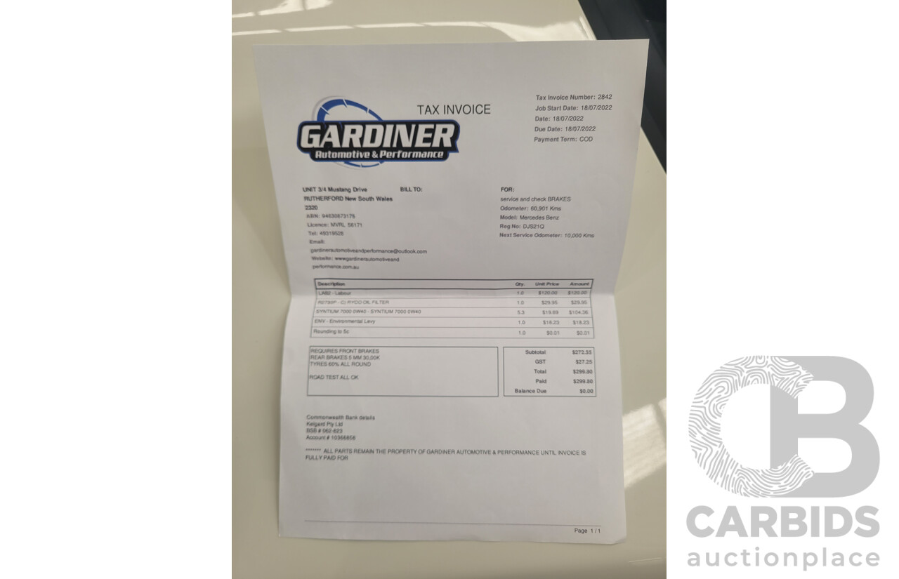 8/2016 Mercedes-Benz GLA 180 X156 MY16 4D Wagon Calcite White Turbo 1.6L