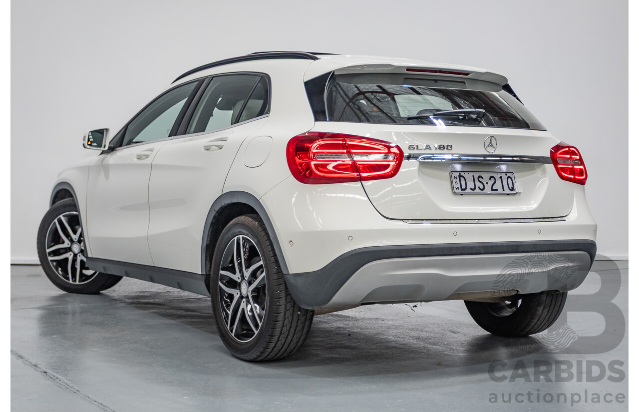 8/2016 Mercedes-Benz GLA 180 X156 MY16 4D Wagon Calcite White Turbo 1.6L