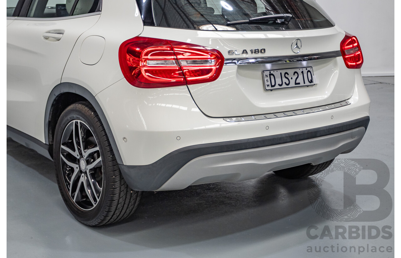 8/2016 Mercedes-Benz GLA 180 X156 MY16 4D Wagon Calcite White Turbo 1.6L